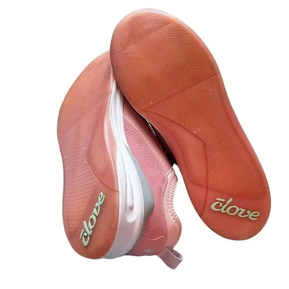 CLOVE Unisex Classic Slip-On Fluid-Resistant Sneakers Pink Size W9.5/M8 NWOB