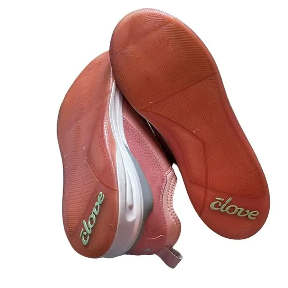 CLOVE Unisex Classic Slip-On Fluid-Resistant Sneakers Pink Size W9.5/M8 NWOB