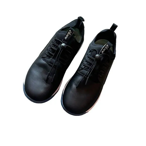 CLOVE Unisex Night Shift Slip-On Fluid-Resistant Shoes Black size W11.5/M10 NWOB