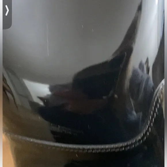 ❤️🥰Coach April Showers Bring May Flowers Talia Tall Shiny Black Gold Rain Boots