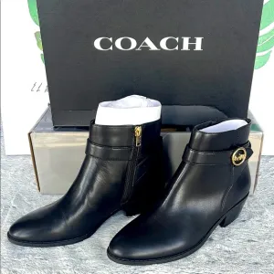 Coach Debi Leather Bootie Ankle Boots