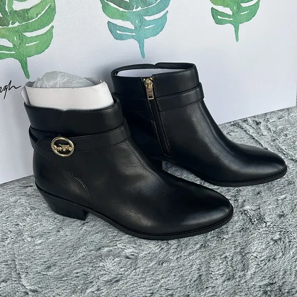 Coach Debi Leather Bootie Ankle Boots