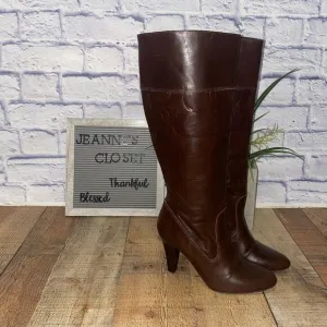 Coach Millie Boots Size 7.5  Signature C Logo Print