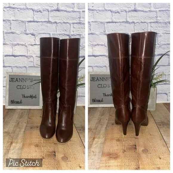 Coach Millie Boots Size 7.5  Signature C Logo Print