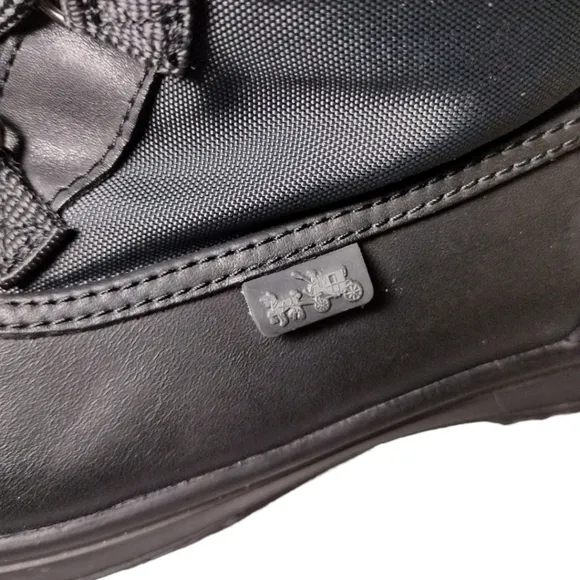 Coach New York Sage Cold Weather Nylon Lace Up Boots