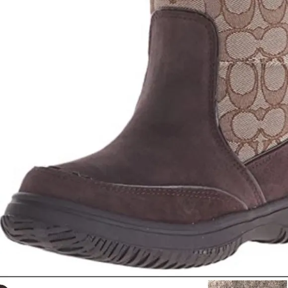 Coach Sherman Suede Boots NWOT