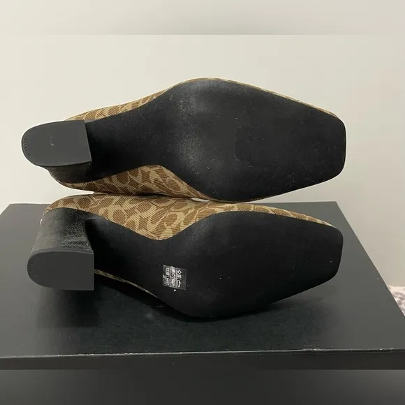 Coach Tasha Signature Knit Bootie, Brown Size6.5
