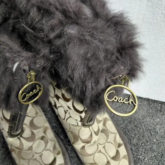 Coach Women's Fur-Lined Boots 7.5