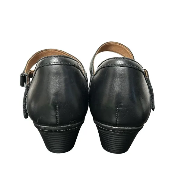 Cobb Hill Laurel Black Leather Mary Jane Pump Heel Shoes Size 9.5 Wide NEW $139