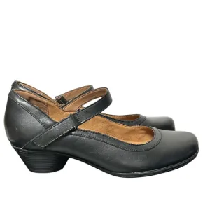 Cobb Hill Laurel Black Leather Mary Jane Pump Heel Shoes Size 9.5 Wide NEW $139