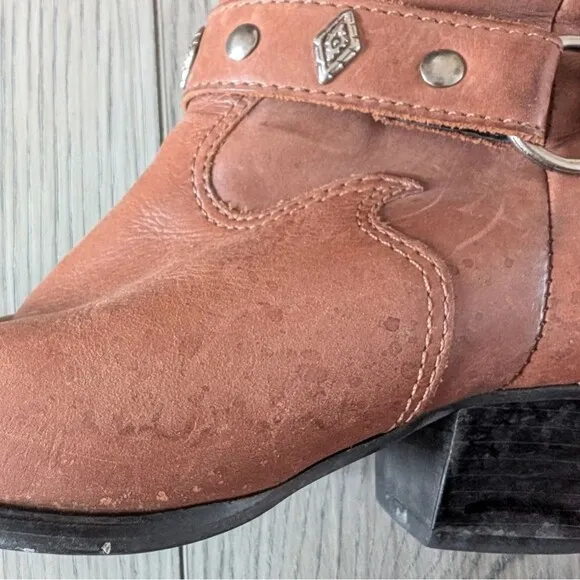 Code West Western Cowboy Boots Size Leather Harness Size 8.5