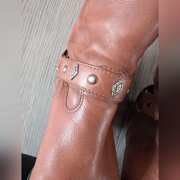 Code West Western Cowboy Boots Size Leather Harness Size 8.5