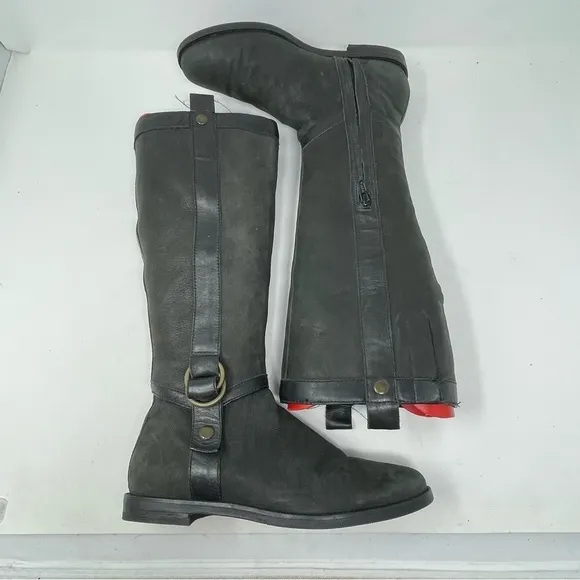 Cole Haan Air Liberty Boots Riding Leather E10 S32274 Black sz 7