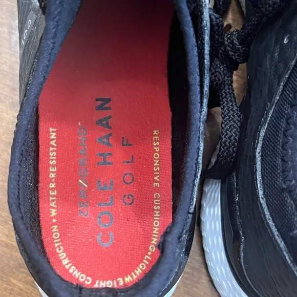Cole Haan Black Zerogrand Overtake Golf Shoes Grand 360 comfort