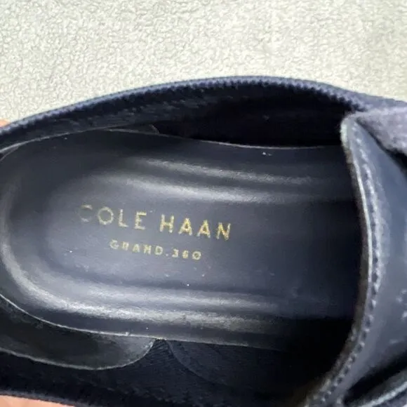 Cole Haan Feathercraft Shoes Mens Size 10M Grand Oxford Marine Style C29716 Blue