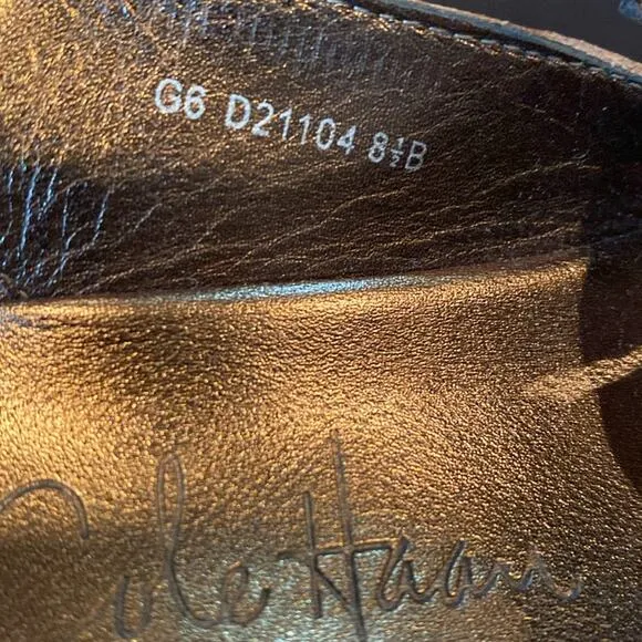 Cole Haan G series and Nike Air brown and copper wedge sandal shoes