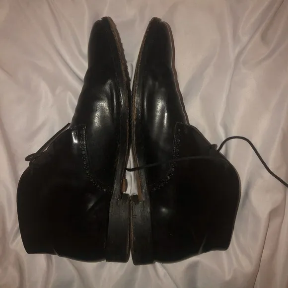 Cole Haan‎ Grand Chukka Boots Black Leather Lace up Brogue Ankle Size 11.5