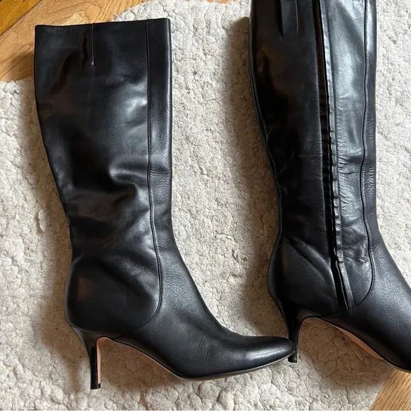 Cole Haan leather Black kitten Heeled Boots
