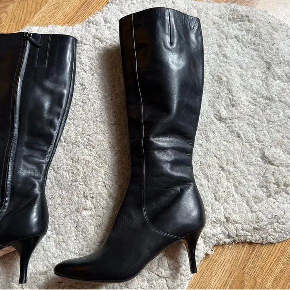 Cole Haan leather Black kitten Heeled Boots