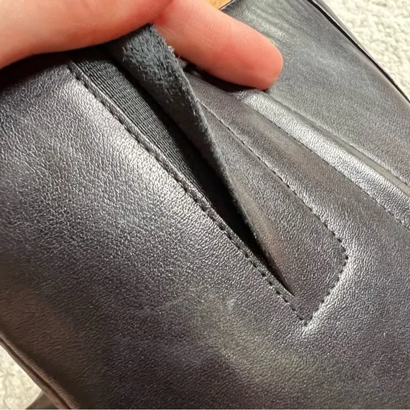Cole Haan leather Black kitten Heeled Boots