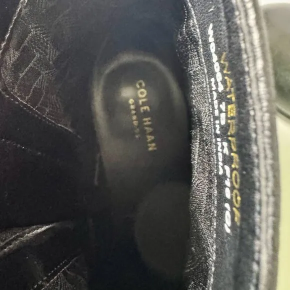 Cole Haan Manda Black Leather Ankle Boots – Size 7B