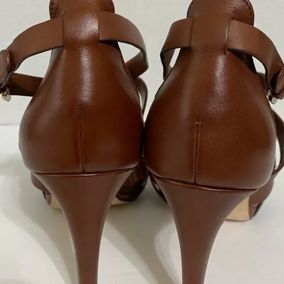 Cole Haan Marine Air Sandal 10 1/2 BBrown Leather Pumps ShoesHigh Heels