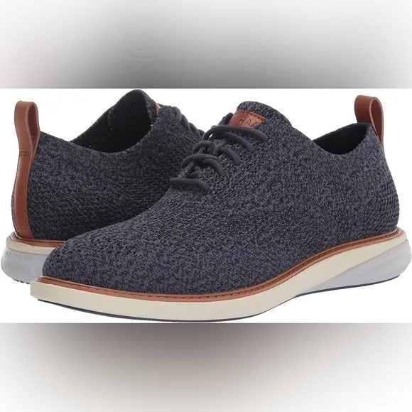 Cole Haan Men’s Grandevolution Sititchlite Oxford Blue Shoes | 10.5