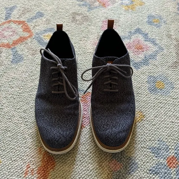 Cole Haan Men’s Grandevolution Sititchlite Oxford Blue Shoes | 10.5