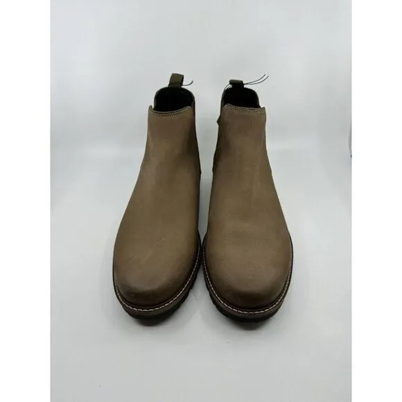 Cole Haan Mens Midland Chelsea Boot Truffle Nubuck Black Leather C37591 Size 12