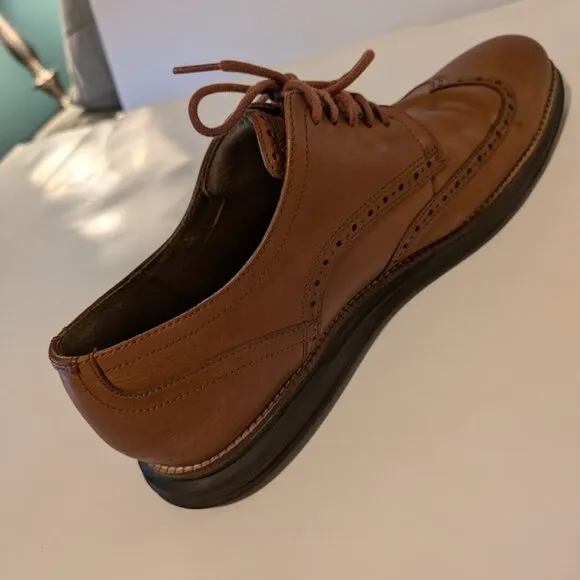 Cole Haan Men's Original Grand Shortwing Oxford Woodbury/Java Brown Size 13