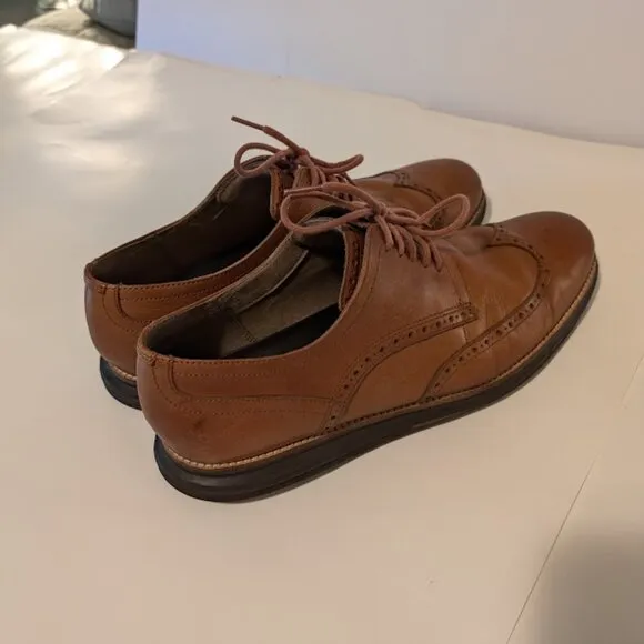Cole Haan Men's Original Grand Shortwing Oxford Woodbury/Java Brown Size 13