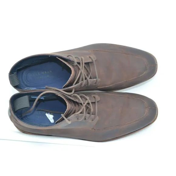 Cole Haan Men's Wagner Grand Apron Chukka‎ C28633 Boot - Java Leather Size 9.5 M
