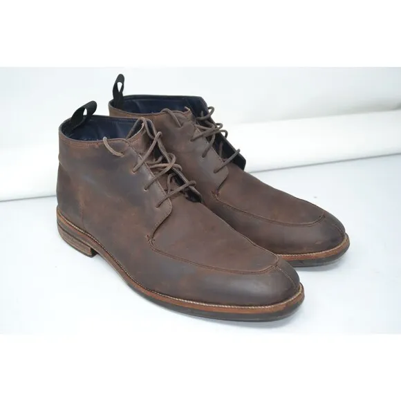 Cole Haan Men's Wagner Grand Apron Chukka‎ C28633 Boot - Java Leather Size 9.5 M