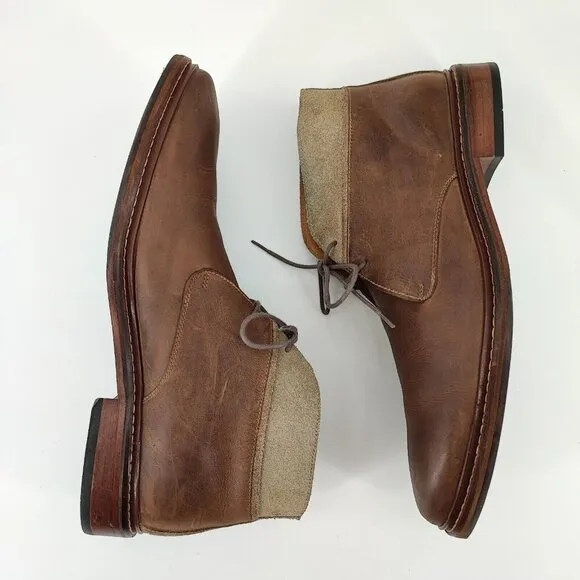 Cole Haan Men’s Welt Brown Leather Lace Up Ankle Chukka Boots Size 10.5 M