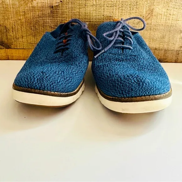 Cole Haan Men's ZEROGRAND Wingtip Oxford Marine Stitchlite Ivory