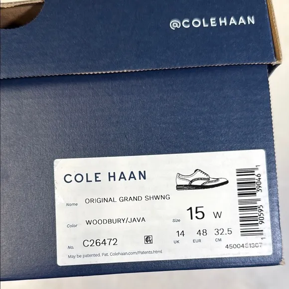 Cole Haan Original Grand Wing Oxford Shoes - Woodbury Java- 15W