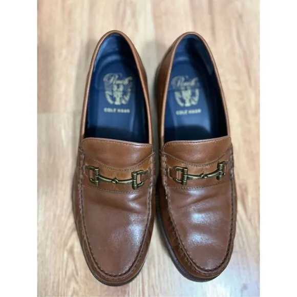 COLE HAAN Pinch Marine Classic Brown Men Loafers Size 9