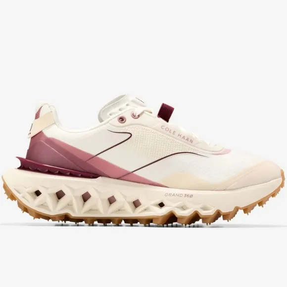 Cole Haan Sneakers 5 Zero Ground All Terrain Run Ivory Cabernet NWB Size 9.5