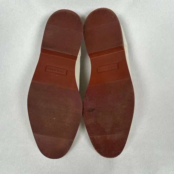 Cole Haan USA Men's 12 M White Bucks Suede Leather Oxford Dress Shoe Gum Sole