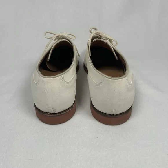 Cole Haan USA Men's 12 M White Bucks Suede Leather Oxford Dress Shoe Gum Sole