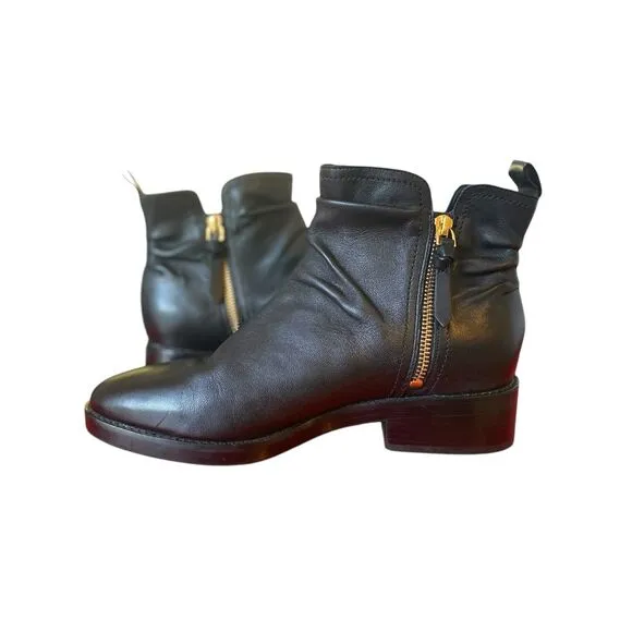 Cole Haan Women's Harrington Grand Black Slouch Ankle Boots Sz 9c