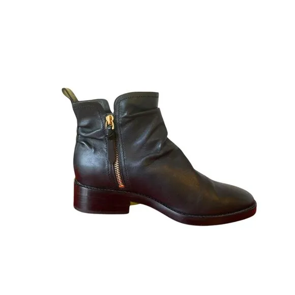 Cole Haan Women's Harrington Grand Black Slouch Ankle Boots Sz 9c