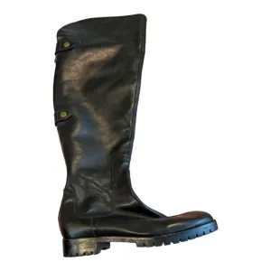 Cole Haan x Nike Air Black High Leather Parson Herringbone Boots Size 8.5