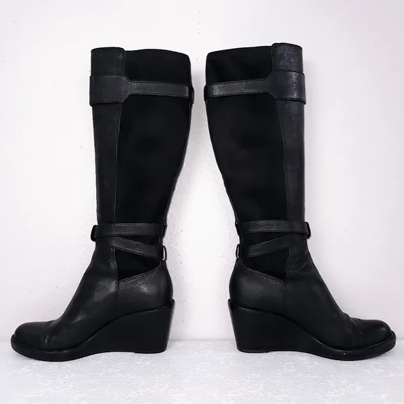 Cole Haan x Nike Air Patricia Knee-High Wedge Riding Boots US 7.5