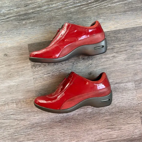 Cole Haan x Nike Air zip patent shoes