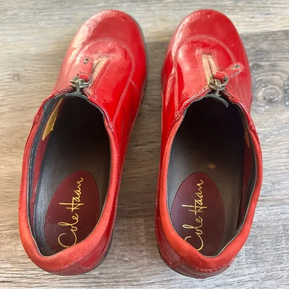 Cole Haan x Nike Air zip patent shoes