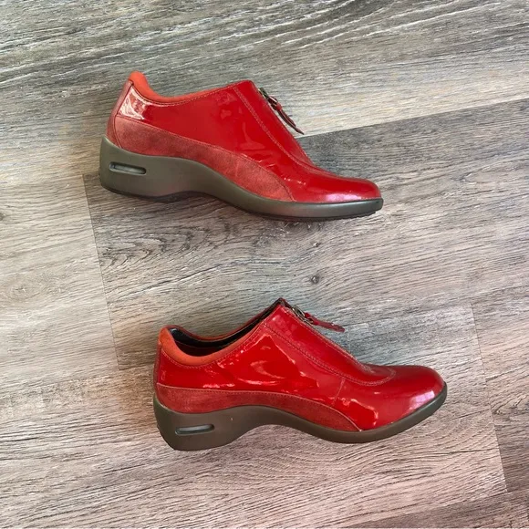 Cole Haan x Nike Air zip patent shoes