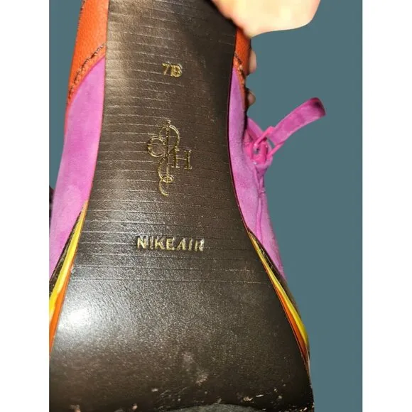 Cole Haan x NikeAir Kiltie Platform Stiletto Bootie Suede/Leather Women 7B