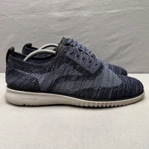 Cole Haan 2.ZeroGrand Mens Size 11 (M) Wingtip Oxford Marine Blue Casual Shoes