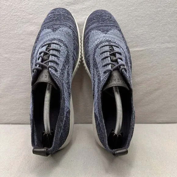 Cole Haan 2.ZeroGrand Mens Size 11 (M) Wingtip Oxford Marine Blue Casual Shoes